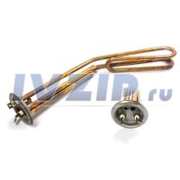 ТЭН для в/н 2000W RF64 (фланец 64мм, горизонтальный, под анод M6, контакты под винт M4) WTH027TX
