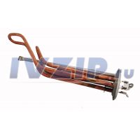 ТЭН для в/н 2000W RF64 (500 1500W, горизонт, под анод M6, L=305мм клеммы под винт)