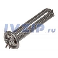 ТЭН для в/н 2000W RF64 (1000W 1000W, фланец 64мм, нерж., под анод М4, L=205мм, 2 трубки термостата, контакты под винт М4) 671101/182512