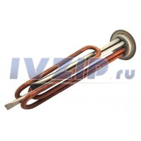 ТЭН для в/н 2000W RF70 (1.5+0.5Вт, фланец 70мм) L-255мм медь, клеммы под разъем