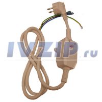 Шнур сетевой с УЗО Ariston (230В 16/0,03А, контакты под разъём, универсальный) 65151728