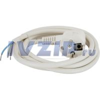 Шнур сетевой для бытовых приборов 3х1,0 мм с заземлением L-1.5 м с вилкой