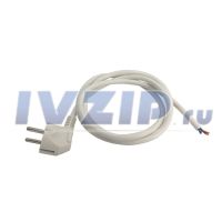 Шнур сетевой для бытовых приборов 3х1,5 мм с заземлением L-1.5 м с вилкой