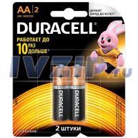 Батарейка АА 1.5В DURACELL (LR6) Комплект 2шт.
