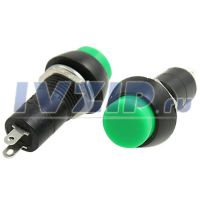 Кнопка 2х контактная зеленая KN025