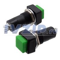 Кнопка 3А 250В зеленая KN082