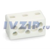 Колодка керамическая (3 контакта, 32A, 450V, 33x18x16mm) OTB005UN