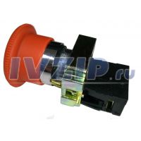 Кнопка СТОП LAY5-BS542 (грибок) с фиксацией