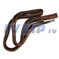 Шнур базальтовый для дверок печей и каминов с плоскими поверхностями, термостойкий, 700*С, полый (чулок), b-20мм, L-2м