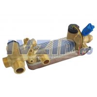 Теплообменник в сборе АОГВ (ГВС) B3-12B-10-1.0/GZ059 (10 пластин)