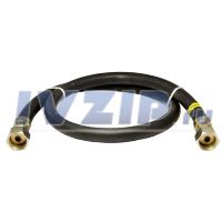 Подводка для газа резинотканевая черная (Россия) 1/2", г/г, L=1,2м