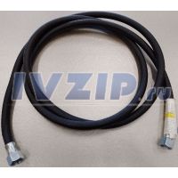 Подводка для газа резинотканевая черная (Россия)1/2", L=2,5 м, г/г