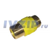 Муфта диэлектрическая ДУ-15 (1/2" нар/нар) латунь