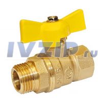 Кран шаровый газовый 11Б27п6 (1.6МПа, ДУ-15, г/ш, бабочка)