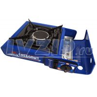 Плитка газовая портатив. в кейсе Следопыт UltrA с керамической горелк.(газ 220г. и бытов.баллоны 5-50л)