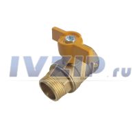 Кран шаровый газ. 11Б27П (4,0МПа) ДУ-20 г/ш бабочка