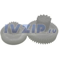 Блок шестеренок к мясорубке Bosch MFW 45020/01 (средняя D-70mm, d-28mm, Z-45, z-12)+(малая D-61mm, d-26mm, Z-62, z-15) BS016