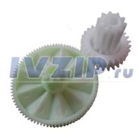 Блок шестеренок к мясорубке Kenwood (D55/28mm, H18/30 + D83.4/20, H12/19, комплект 2шт) (KW715563+KW715564)/SKW003/SKW004