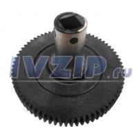 Шестерня мясорубки хозяюшка (черная, D72мм, металлич. втулка) SHZ230/HZ004