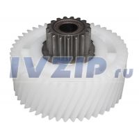 Шестерня для мясорубки Mystery (D=53mm, d=20mm, H=33mm, мет. вставка) MYS002