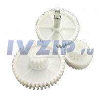 Блок шестеренок Redmond вед.D-81mm, вал-81,5mm, сред. D-71.3mm/29mm, мал. D-45,5mm/29mm RD011