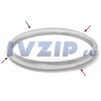 Уплотнитель крышки мультиварки силиконовый (D_внутр=200мм, D_нар=220мм, 4 фаски по кругу) MV024
