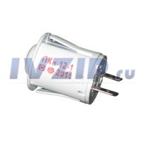 Кнопка включения света в духовке Gefest ПКН12-1 (в сборе, с фиксацией, круглая, белая) PKN12