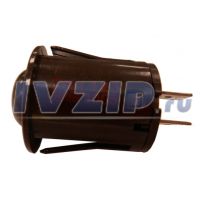 Кнопка включения света в духовке ПКн 12-2 (в сборе, с фиксацией, круглая, коричневая) PKN12