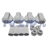 Ручки универсальные для плиты (комплект 4шт, белые, D=6-8mm) 43CU007/COK756UN