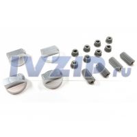 Ручки универсальные для плиты (комплект 4шт, серебр., D=6-8mm) COK757UN