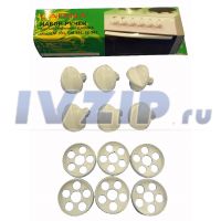 Набор ручек ПЭ DARINA мод. EM331, 341, EC341 (стиль F/E), без таймера (белые) 01041653