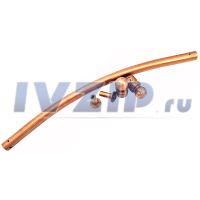 Ручка двери духовки DARINA мод. GM241 1Е6, в сборе бронза