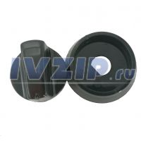 Ручка с воротником (комплект без пружины) Rika черная 040125