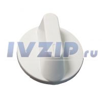 Ручка переключателя конфорки Электра d-45мм, белая 041126