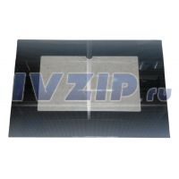 Стекло духовки Gefest (наружное, мод. 1200 С5, С6, С7, черное, с термоуказателем, 597х408мм) 1200.18.2.001-03