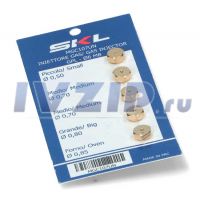 Жиклеры комплект 6 MB ARISTON/ZANUSSI (пропан, набор 5шт. Маленький 0,50, средний 0,70, большой 0,80, духовка 0,85.)