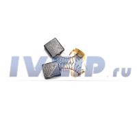 Щетки для электродвигателя (7х17х17) 2шт Интерскол (шлифмашина УШМ 2000Вт, дисковая пила ДП 2000Вт) круглый проводник (564) с пружинкой 01200224