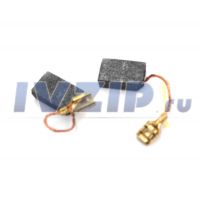 Щетки для электродвигателя (6.3х12.5х20) 2шт Интерскол(шлифмашина УШМ-23, цепная пила ПЦ-400) поводок, клемма-мама (572)