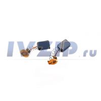 Щетки для электродвигателя (6x9x12mm) 2шт Калибр (шлифмашина УШМ 115/500) круглый проводник, с проточкой (498)с пружинкой 01200209