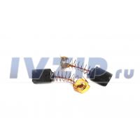 Щетки для электродвигателя (5х11х15) 2шт, Makita (СВ 308), цепная эл. пила, круглый проводник, с отстрелом (611)с пружинкой 01200246