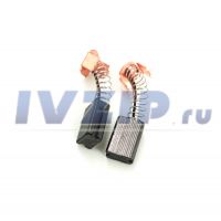 Щетки для электродвигателя (5х8х12) 2шт Интерскол(рубанок P110-01) с проточкой (557)