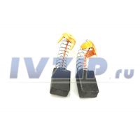 Щетки для электродвигателя (7х11х16) 2шт Hitachi (Н-13, Н-43) круглый проводник, с отстрелом (692)