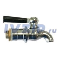 Кран для кипятильника поворотный (металл, D=16мм) KT004