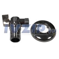 Кран шаровый угловой (мини) 1/2"