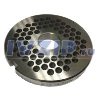 Решетка для профессиональной мясорубки (cистема Unger, нерж., 55 HRC, &Oslash;=69.7мм, d_внутр.=16.6мм, отв.=4.5мм, h=8.2мм) R70-70.004.5
