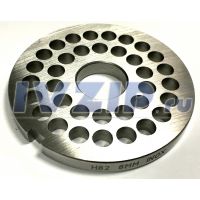 Решетка для профессиональной мясорубки (cистема Unger, нерж., 55 HRC, &Oslash;=81.7мм, d_внутр.=21.5мм, отв.=8мм, h=8.1мм) Н82-82.008