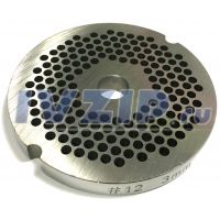 Решетка для профессиональной мясорубки (cистема Enterprise, нерж., &Oslash;=69.1мм, d_внутр.=9.8мм, отв.=3мм, h=7.8...8.1мм) TJ12–12.003