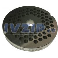 Решетка для профессиональной мясорубки (cистема Enterprise, нерж., &Oslash;=69.1мм, d_внутр.=9.8мм, отв.=4.5мм, h=7.8...8.1мм) TJ12–12.004.5