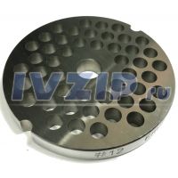 Решетка для профессиональной мясорубки (cистема Enterprise, нерж., &Oslash;=69.1мм, d_внутр.=9.8мм, отв.=6мм, h=7.8...8.1мм) TJ12–12.006