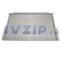 Полка стекло холодильника Indesit с обрамлением, белая 525x310мм 267567